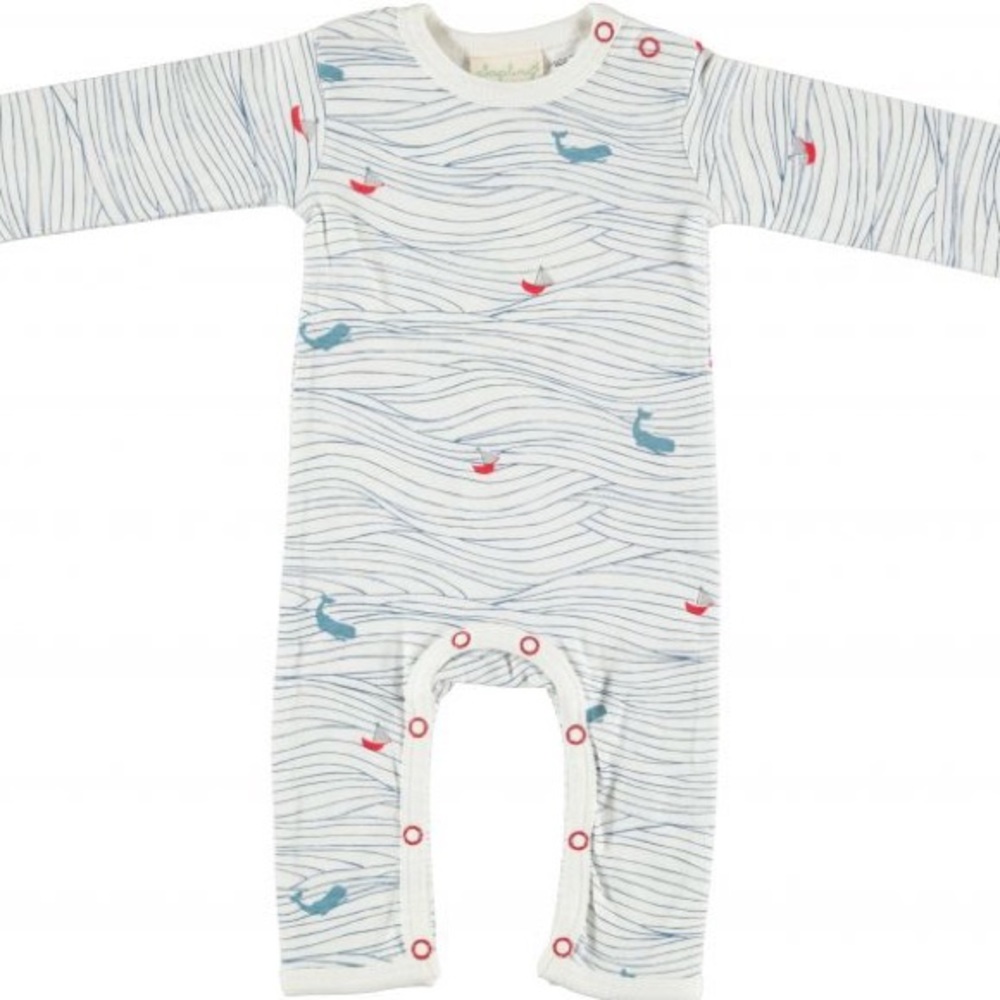 Whale Print Kids One Piece